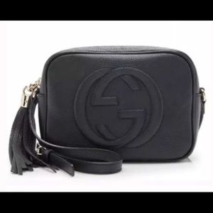 Black Gucci soho bag leather